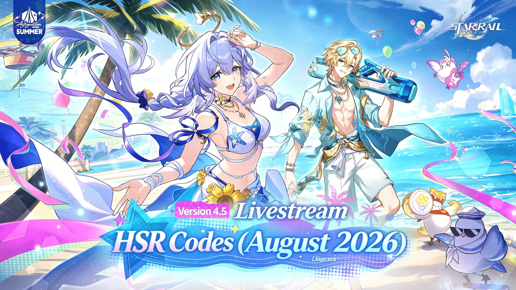 Honkai Star Rail 4.5 : livestream codes (August 2026)