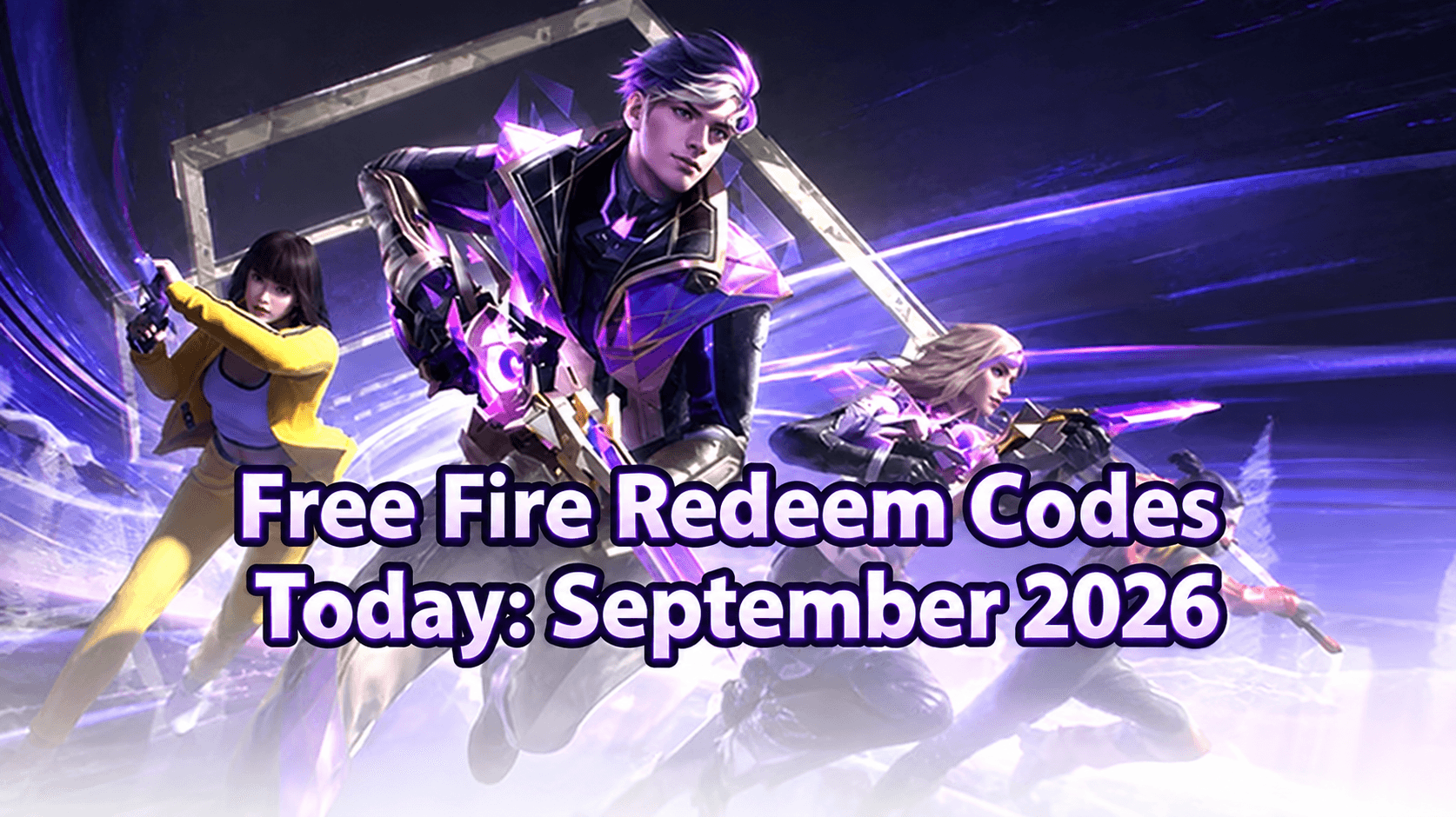 Free Fire Redeem Codes Today: September 2026