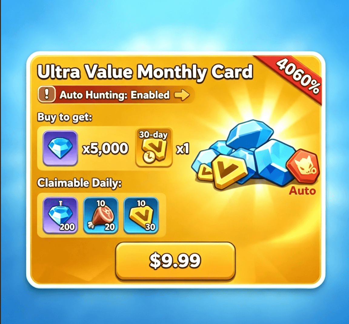 Ultra Value Monthly Card